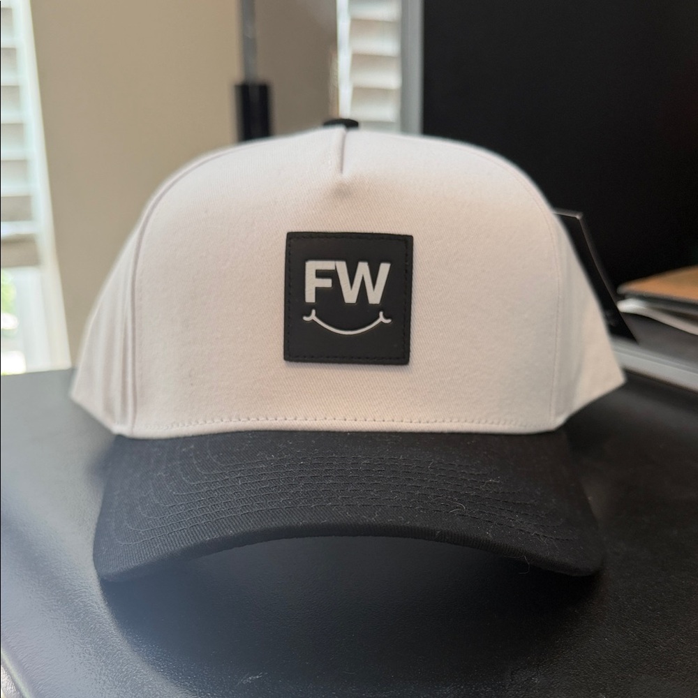 Full Wedge Black and White FW Logo Hat - Brand New - Limited Release
